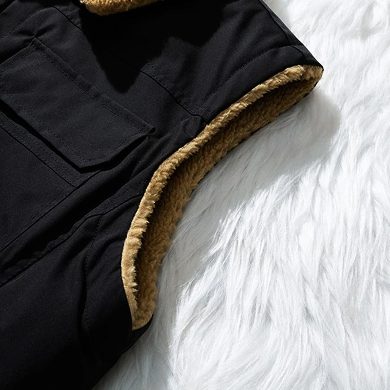 Edvin | Klassisk Vinterväst med Sherpafoder för Herr