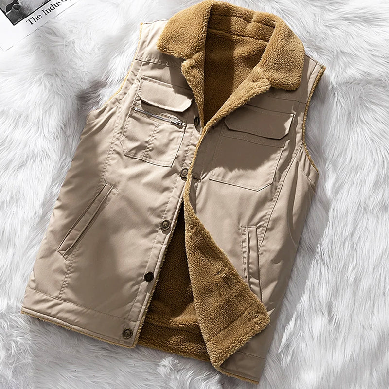Edvin | Klassisk Vinterväst med Sherpafoder för Herr