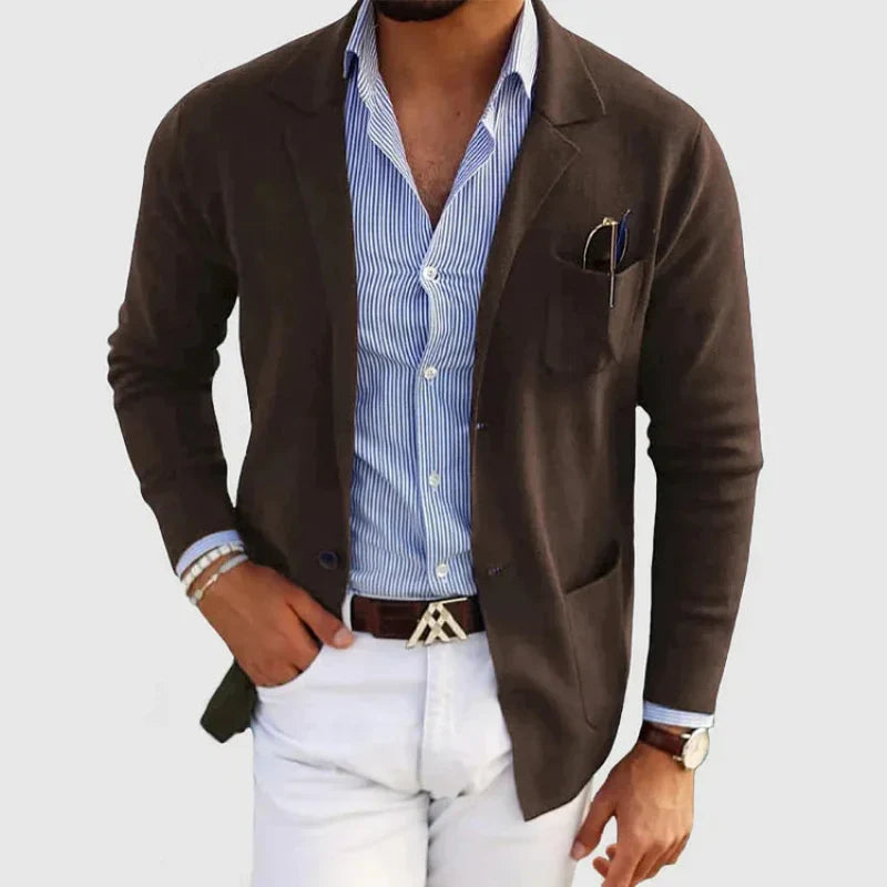 Milo | Klassisk Blazer Med Tidlös Design För Herr