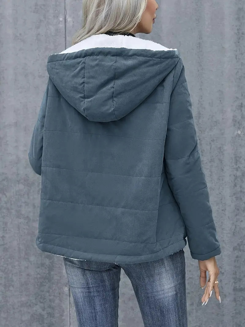 Casey | Bekväm fleecejacka med huva