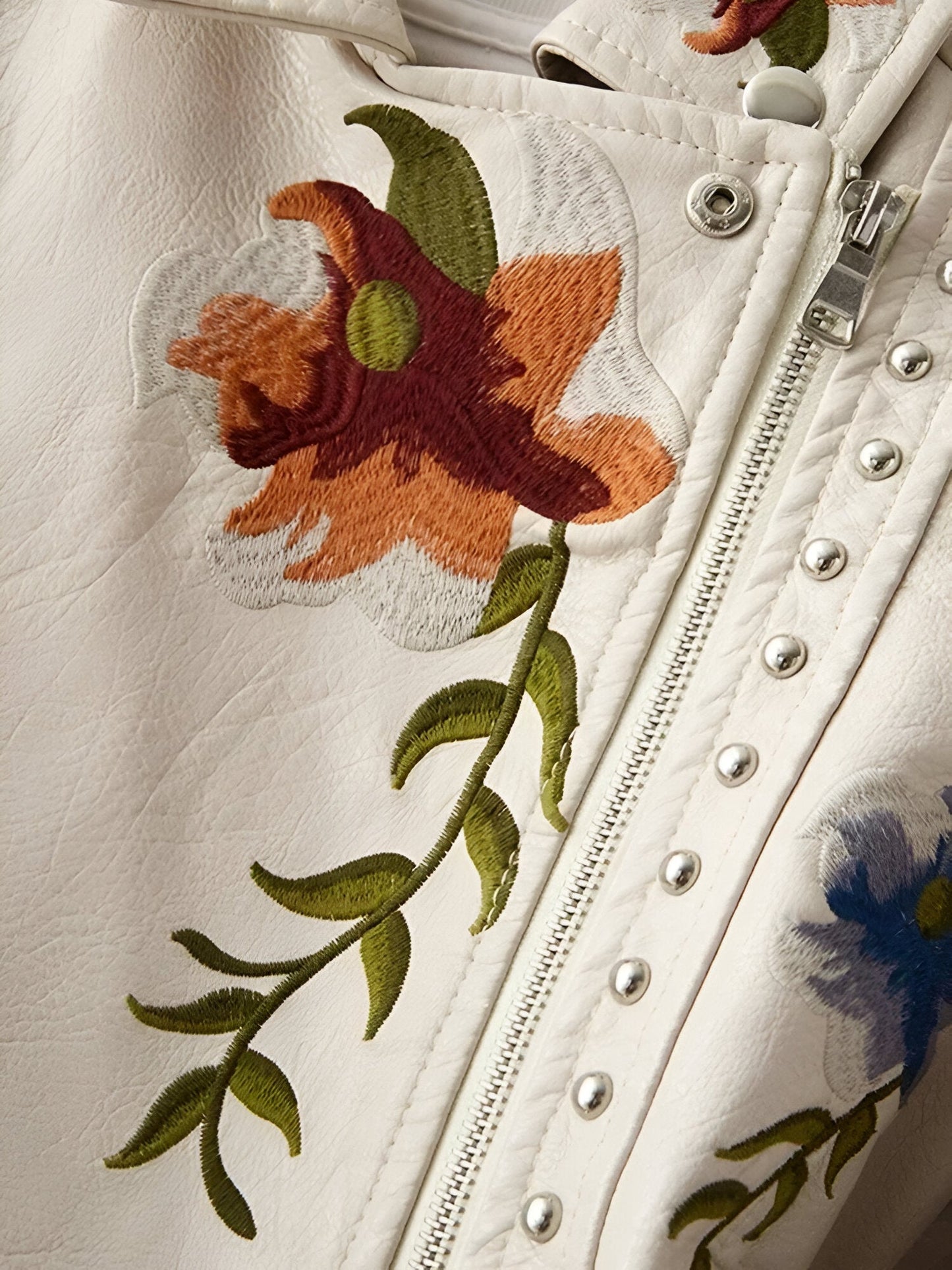 Petra | Vintageinspirerad bikerjacka i läder