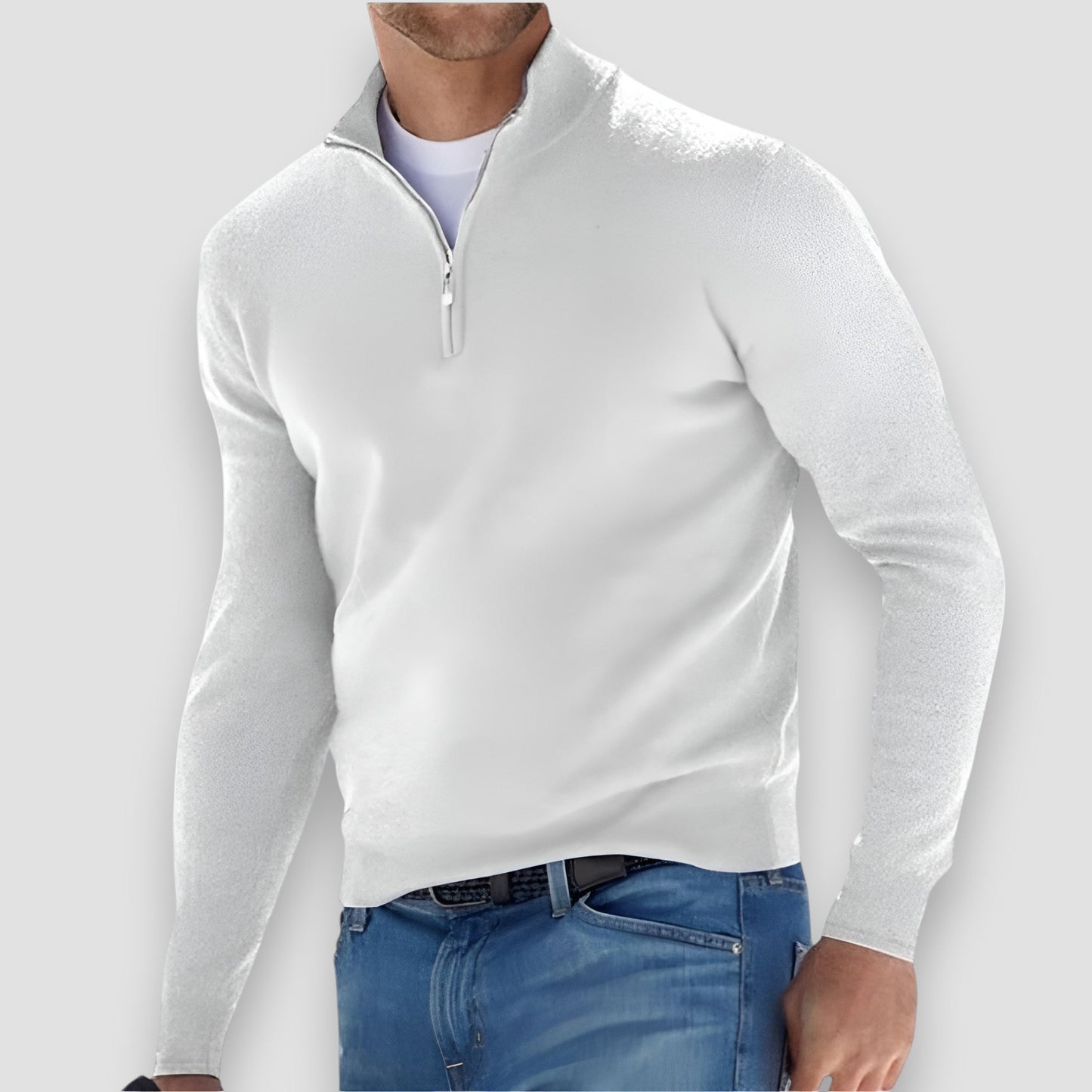 Olof | Stilren och bekväm pullover med dragkedja