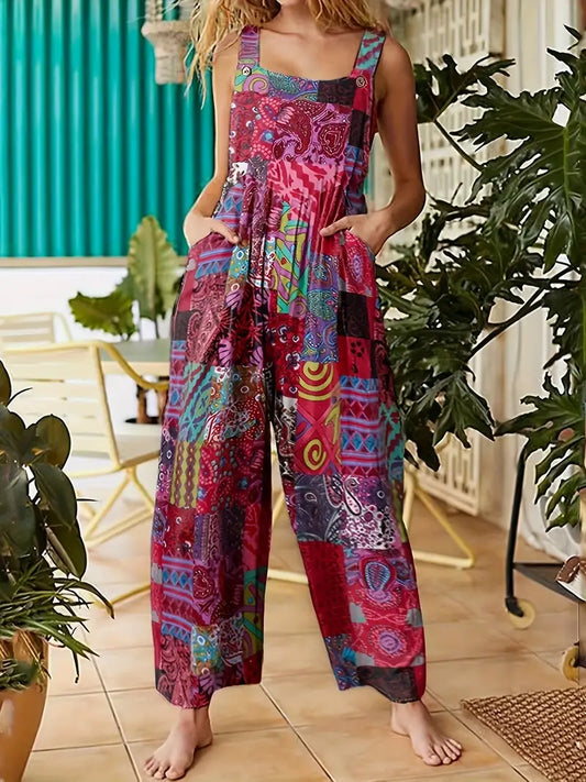 Klara - Jumpsuit med blommigt tryck
