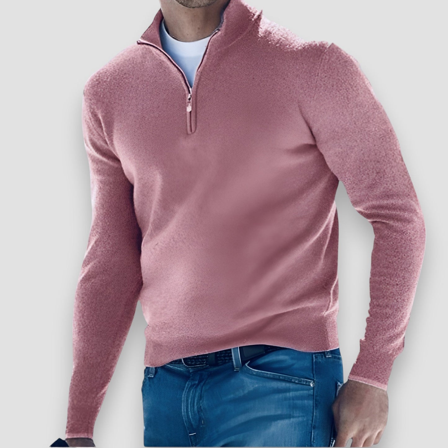 Olof | Stilren och bekväm pullover med dragkedja