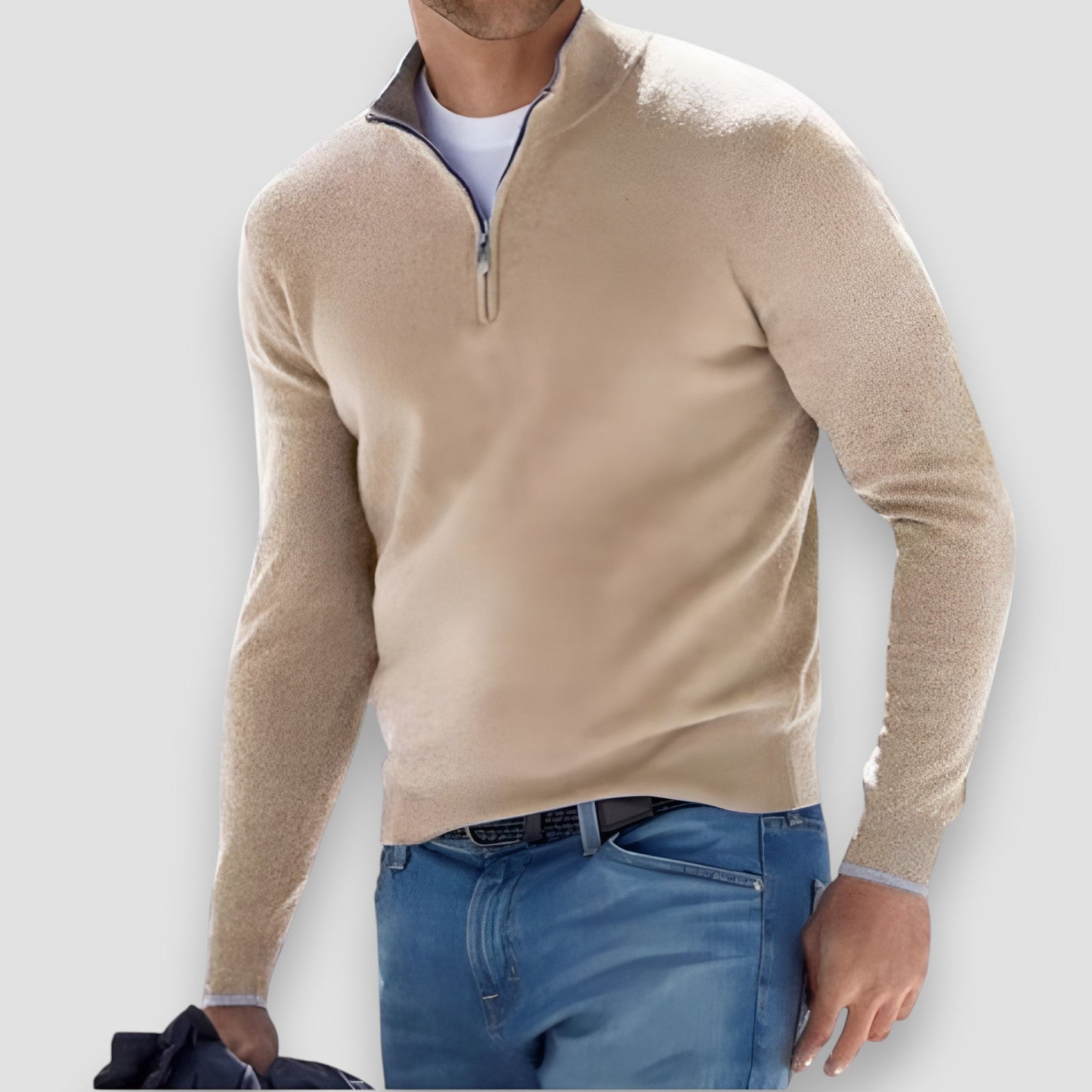 Olof | Stilren och bekväm pullover med dragkedja