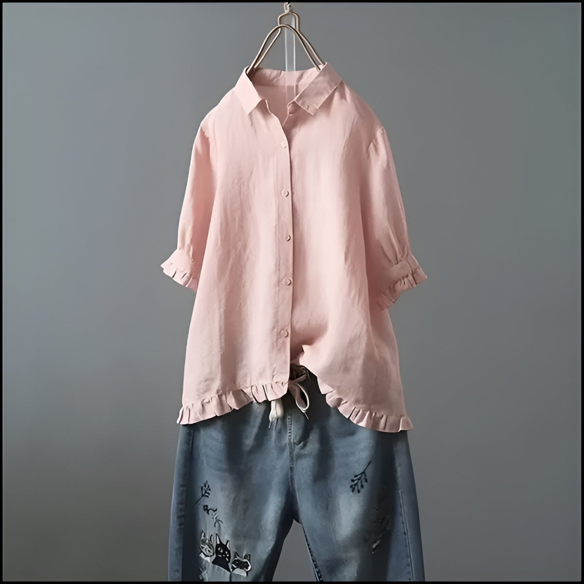 Mariella | Stilren & Trendig Volangblus för Eleganta Looker