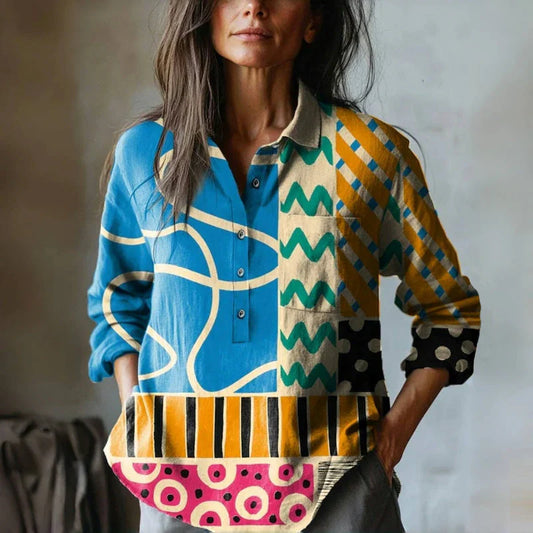 Tindra | Avslappnad Blus Med Unik Twist