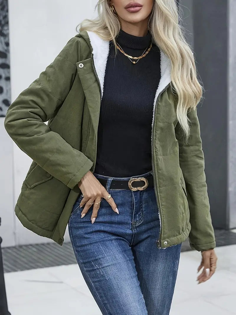 Casey | Bekväm fleecejacka med huva