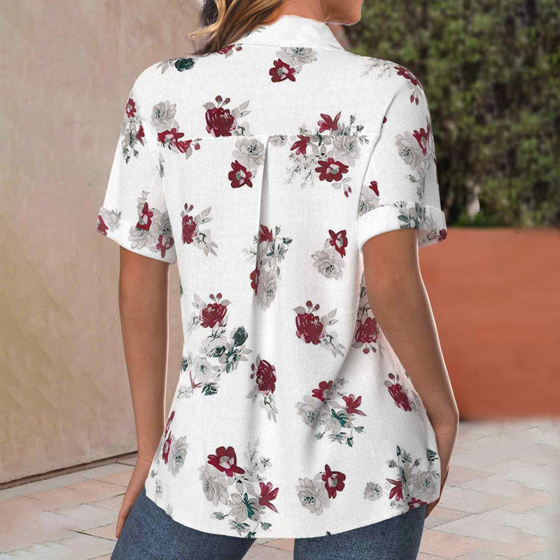 Tilda | Avslappnad blus med blommönster
