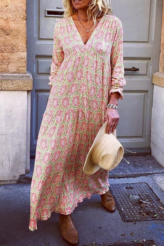 Cailin - Rak klänning med V-ringning