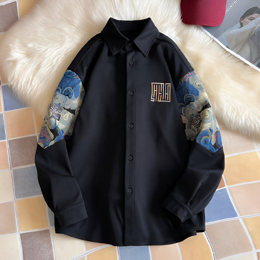 Max | Retroinspirerad skjorta med broderad björn