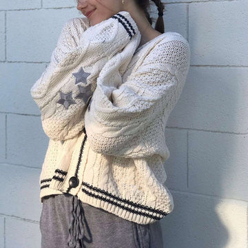 Dorene - Broderad vintage-jumper