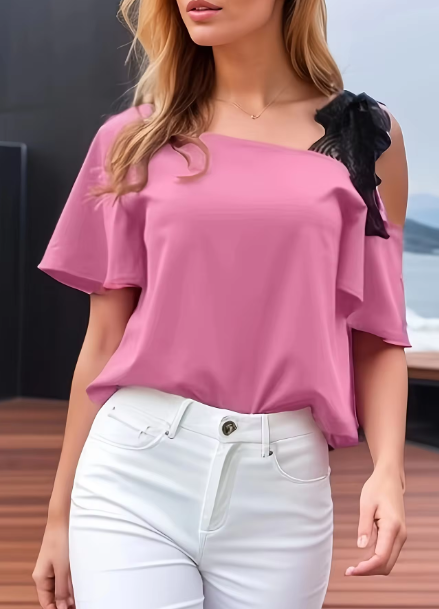 Angel - Trendig blus med spetskan
