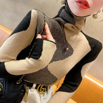 Olive - Elegant tröja med polokrage
