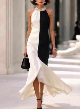 Marry - Modigirl damkläder lång klänning