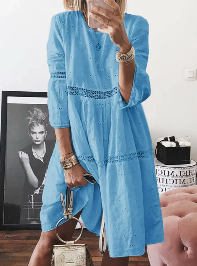 Isabelle - Snyggt broderad klänning