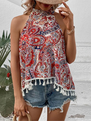 Cecilia - Etnisk stil dam top