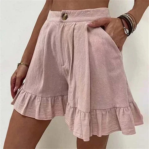 Alice - Elegant avslappnad plisserad shorts