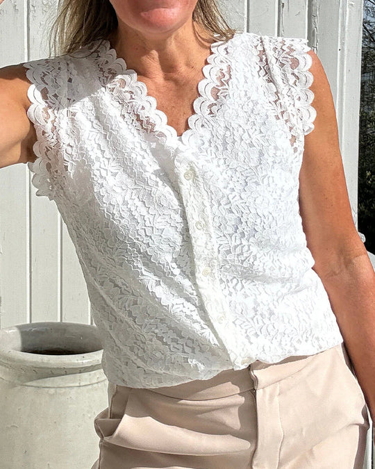 Kalilah - Elegant topp i spet