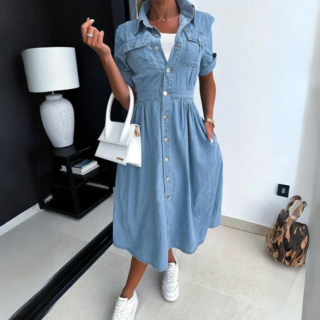 Lara – Midiklänning i denim