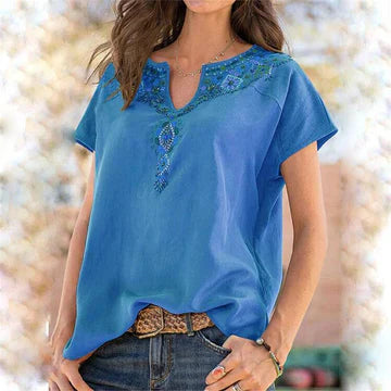 Georgia - Blommig boho-blus