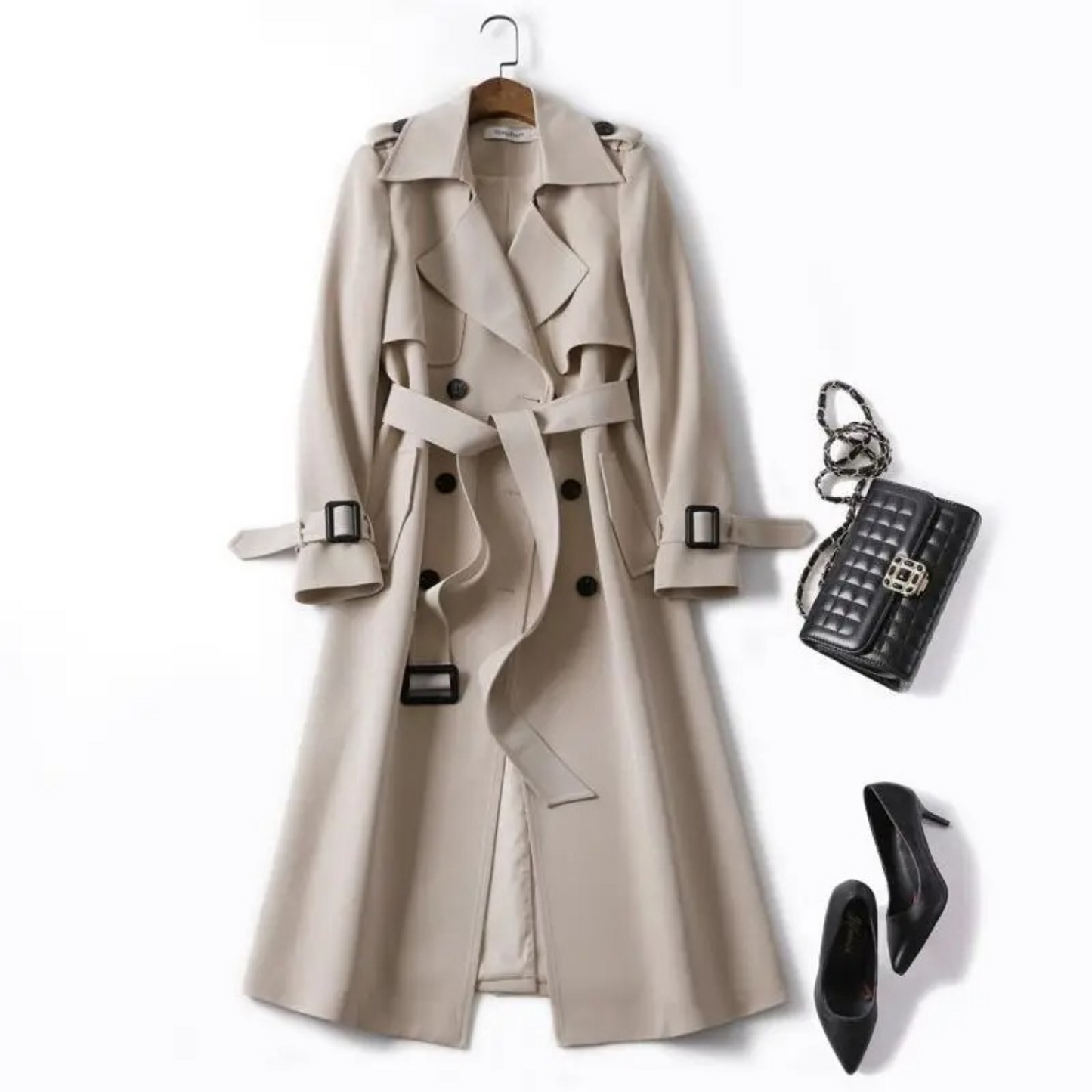 Julia | Elegant Trenchcoat med Bälte för Kvinnor