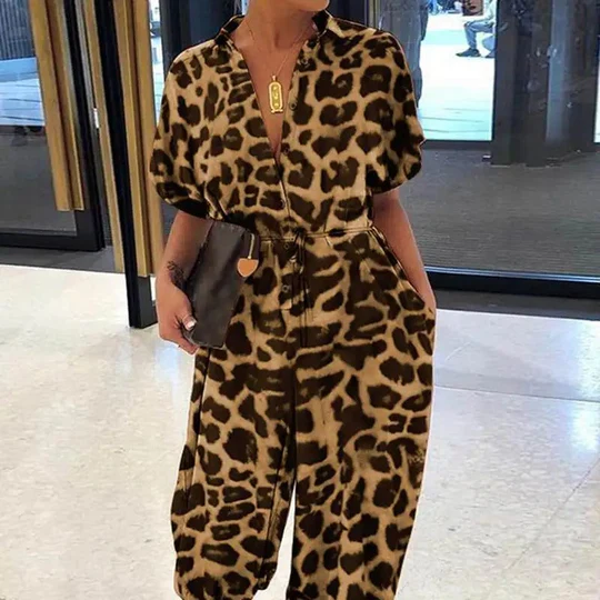 Estelle - Tryckt jumpsuit dam