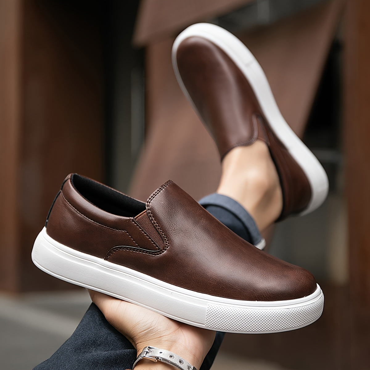 Gabriel | Casual Läder Slip-in Skor