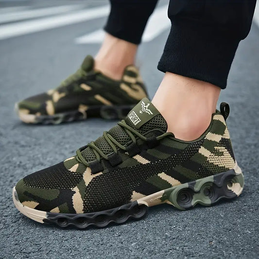 Roger | Stilrena kamouflagesneakers