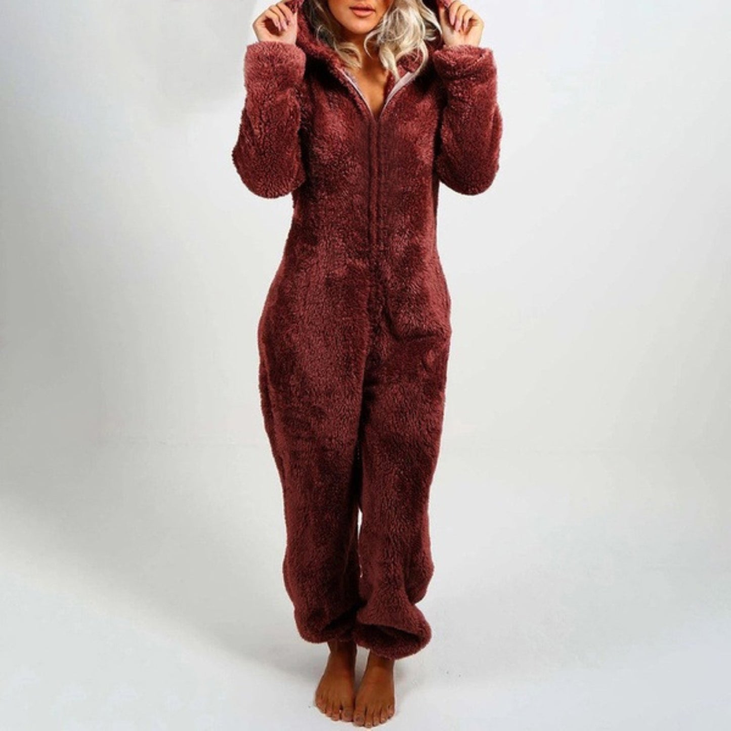 Hilda | Mysig och elegant fleece jumpsuit för kvinnor