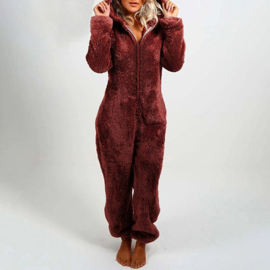 Hilda | Mysig och elegant fleece jumpsuit för kvinnor