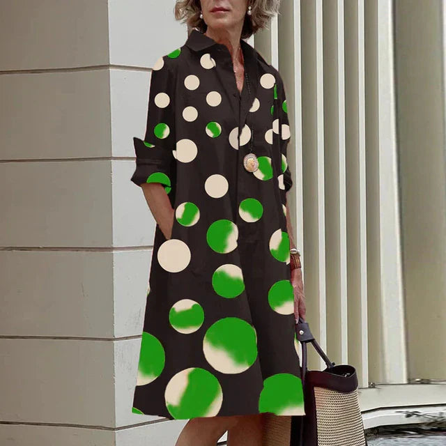 Jodi - Långärmad vintageklänning