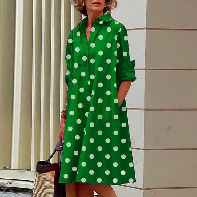 Jodi - Långärmad vintageklänning