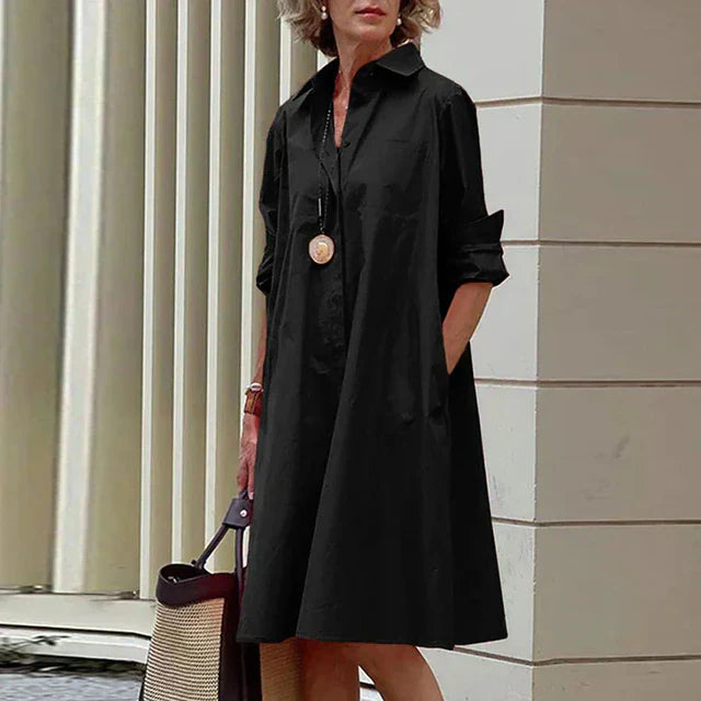 Jodi - Långärmad vintageklänning