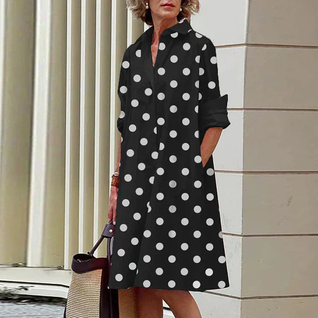 Jodi - Långärmad vintageklänning