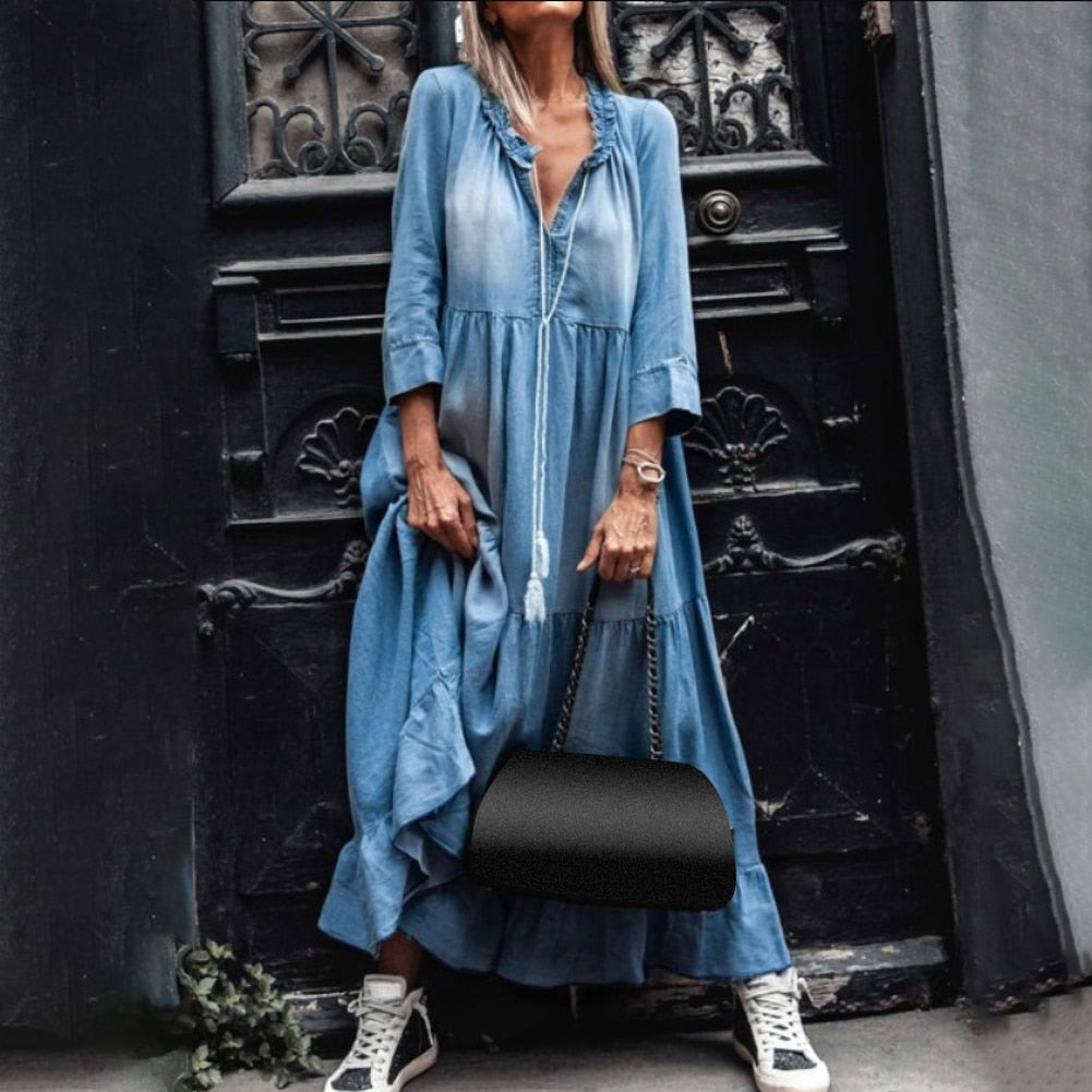 Signe | Boho-chic Maxi Klänning
