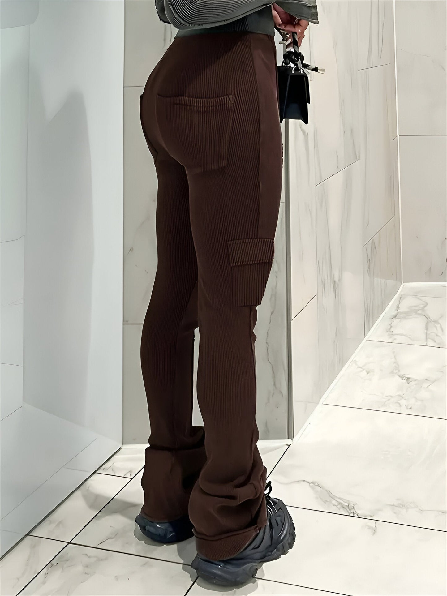 Nicole | Bekväma leggings med hög midja och flärp
