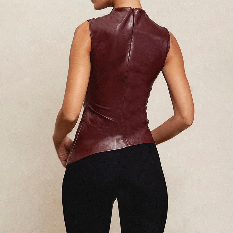 Sam | Trendig Asymmetrisk Halter Topp för en Elegant Look