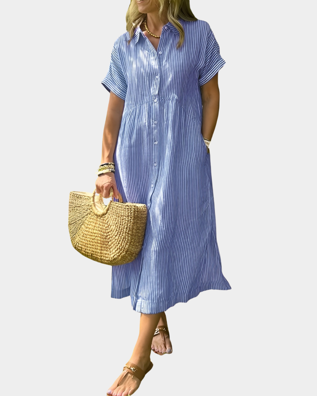 Nora | Elegant Maxiklänning Med Flödande Passform