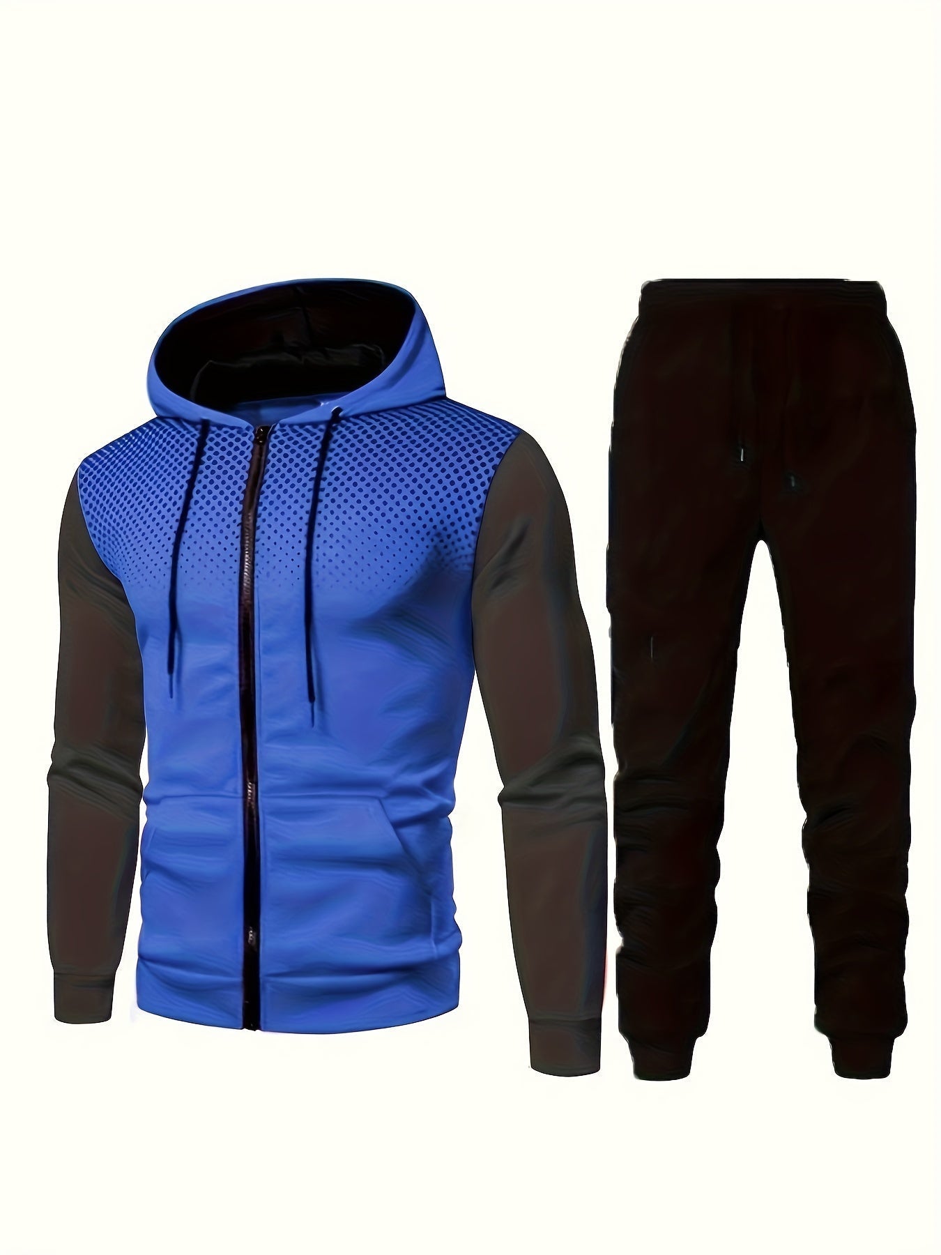 Brody | Slim Fit Huva Tröja Och Joggingbyxor Tracksuit Set
