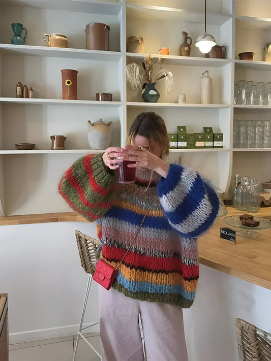Zoey | Elegant stickad tröja med urholkning