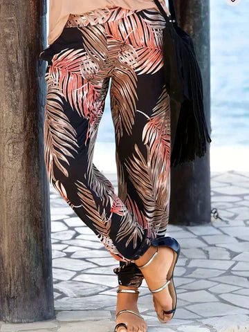 Faye - Strandbyxor för kvinnor med hög midj