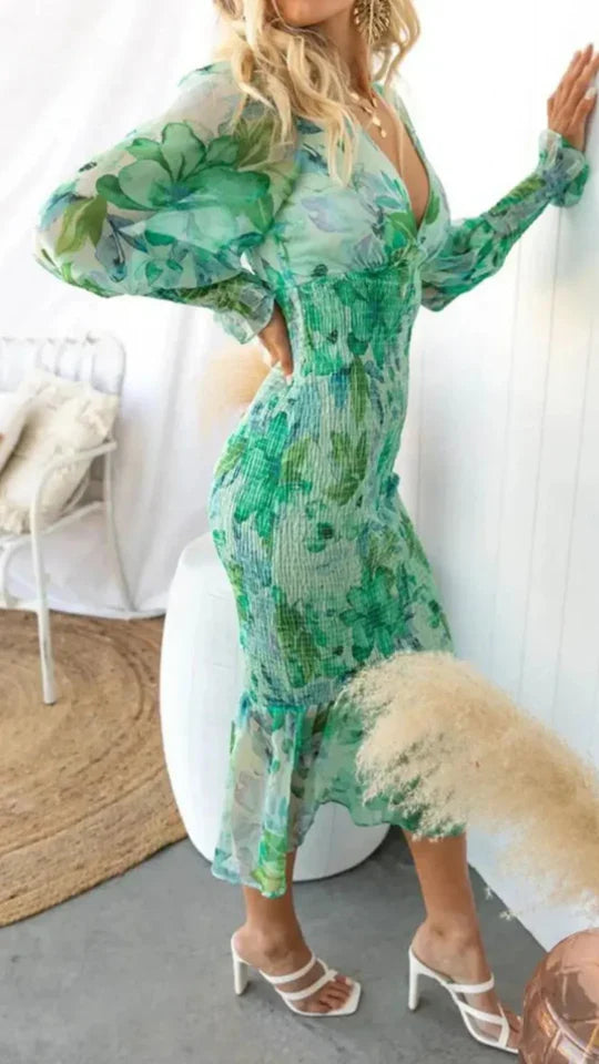 Rosabelle - Klänning med blommigt mönster