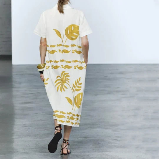 Amelia - Tryckt klänning för kvinnor