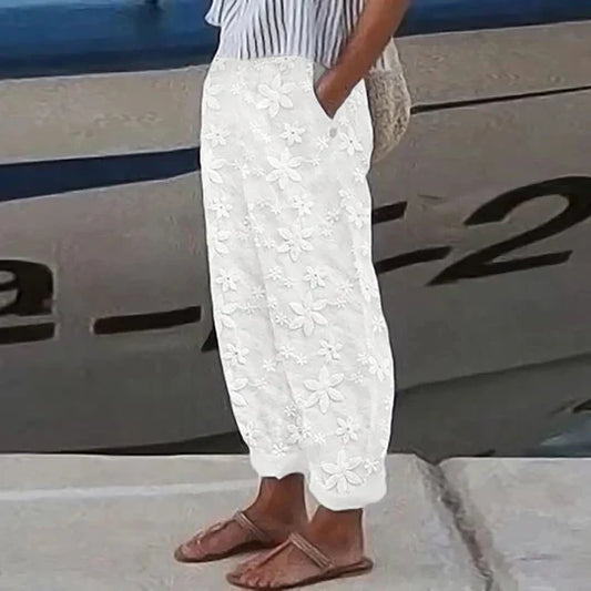 Belinda - Dammode Enfärgade byxor