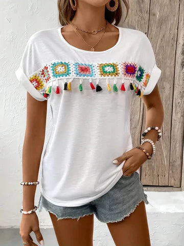 Adeline - Broderad T-shirt