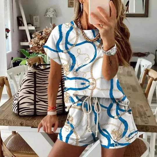 Evelyn - Tie Dye 2-delade outfitset för kvinno