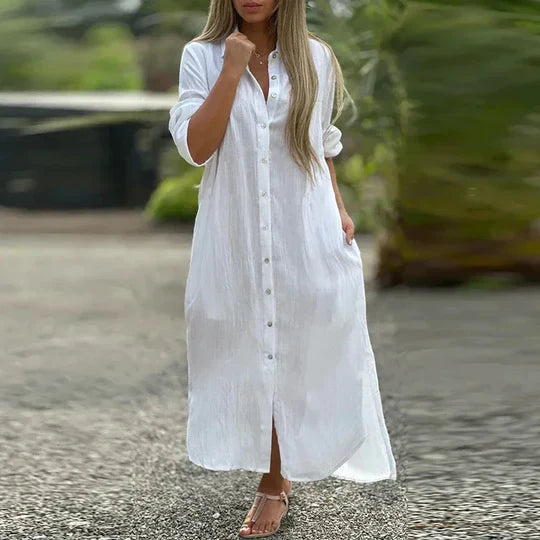 Elizabeth - Lång vardagsklänning