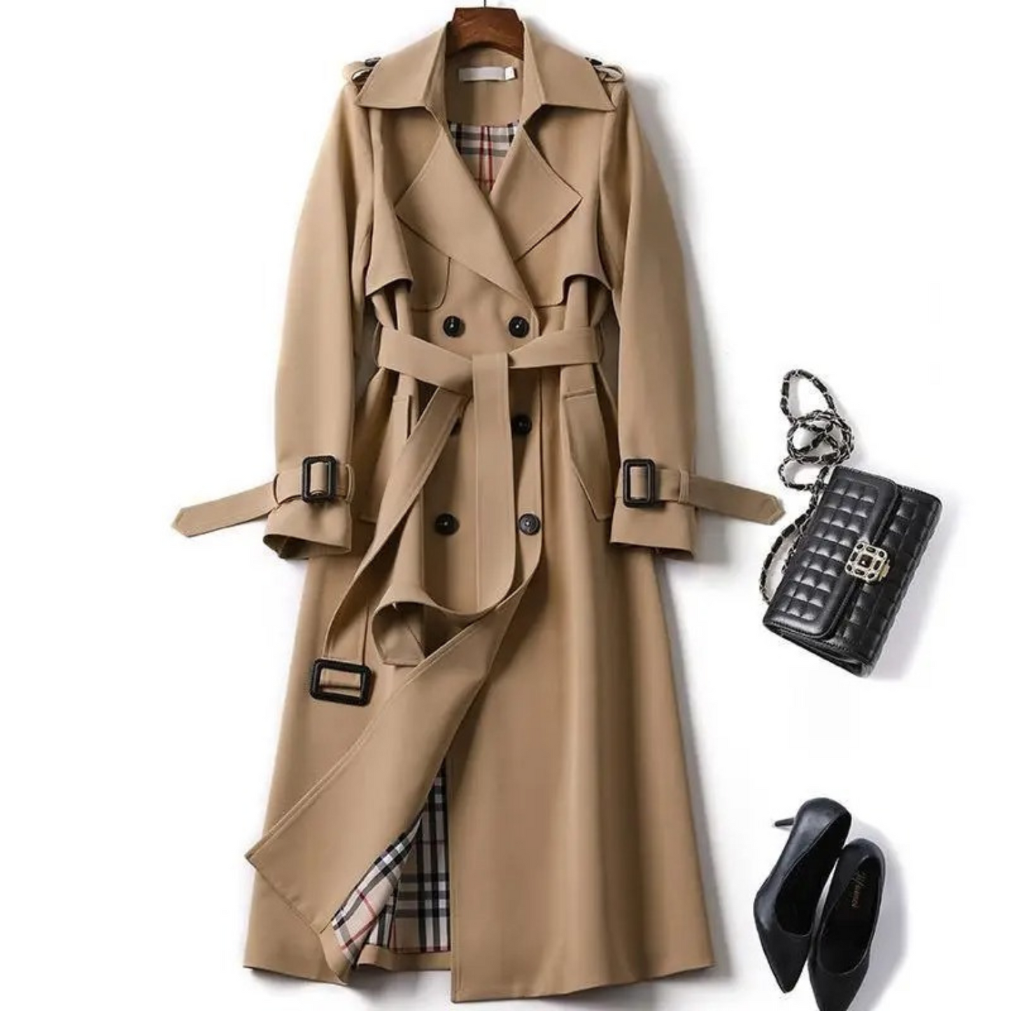 Julia | Elegant Trenchcoat med Bälte för Kvinnor