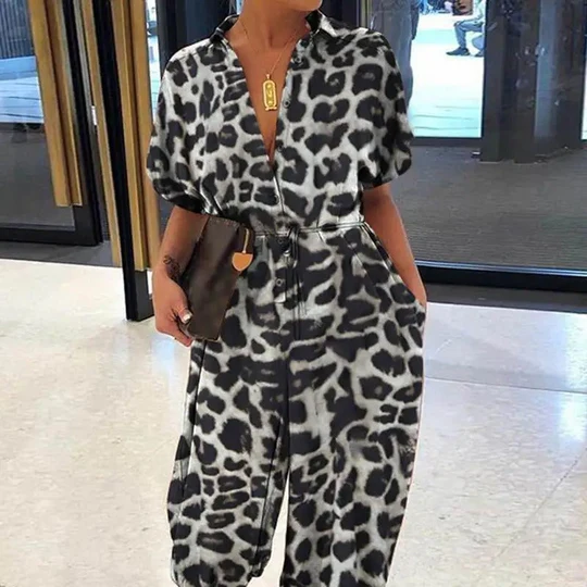 Estelle - Tryckt jumpsuit dam